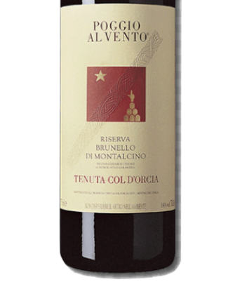 (image for) Col d'Orcia Poggio al Vento Brunello di M Riserva 2001 (WA 92)